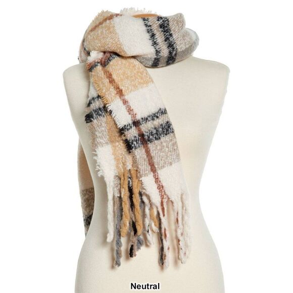 Womens Cejon Spacious Plaid Blanket Wrap - Picture 3 of 6